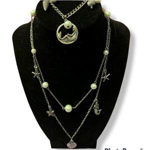 Rin's Unique Boutique - Handmade - Mermaid Layered Necklace & Bracelet